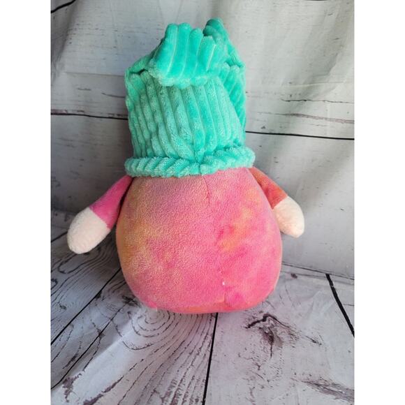 Kaisiyang Bunny Gnome, Tie Dye, Mint Green Hat Easter, Plush, Stuffed Animal 10” - Picture 4 of 7